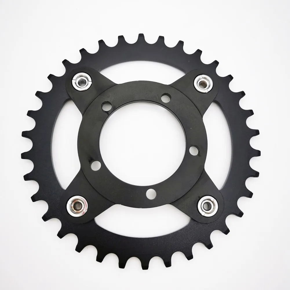 Велосипед электрический Ebike 32 34 36 38T цепь + Адаптер для Bafang BBS01 02 прочная звезда из