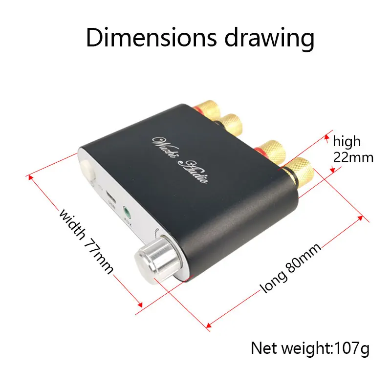 2*50 Вт Bluetooth 5 0 TPA3116 цифровой Мощность аудио Плата усилителя TPA3116D2 стерео