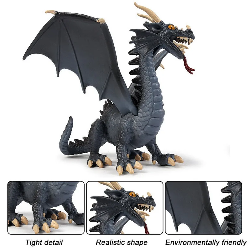 

Fly Blue Dinosaur Figure Model Toy Western Dragon Collector Decor Kid Educational Ancient Animal Toys Decoration Kid Gift