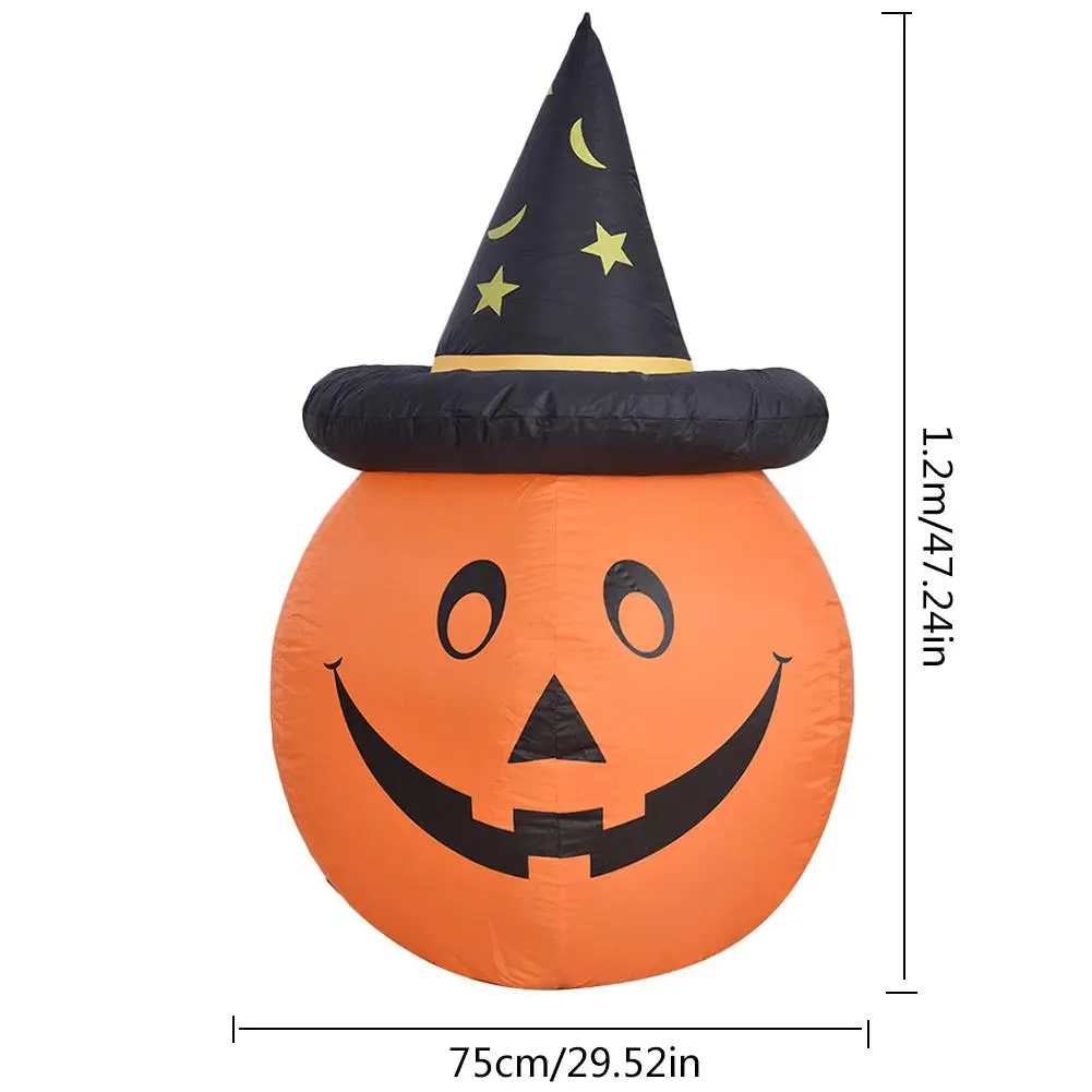 

1.2m LED Inflatable Tree Ghost Pumpkin Air Blown Up Model Decoration For Yard Garden Party EU Plug For Halloween decoration