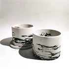 R58E большой 6 дюймов круглый бетонный цветочный горшок силиконовая форма для растений суккулентов форма сделай сам