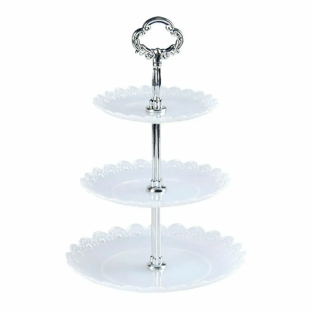3 Tier Cake Stand Birthday Wedding Party Tableware Kit Tri-layer Food Holder | Дом и сад