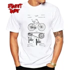 Мужские футболки с принтом для велосипедного анализа, повседневные хипстерские топы, 100% хлопок, Мужская футболка с вырезом лодочкой, для велосипеда, лакированная 1899