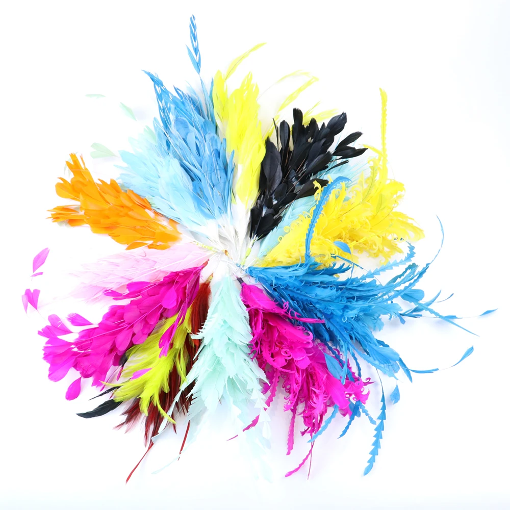 1 бутон цветы из гусиных перьев украшения для волос сделай сам аксессуары свадьбы