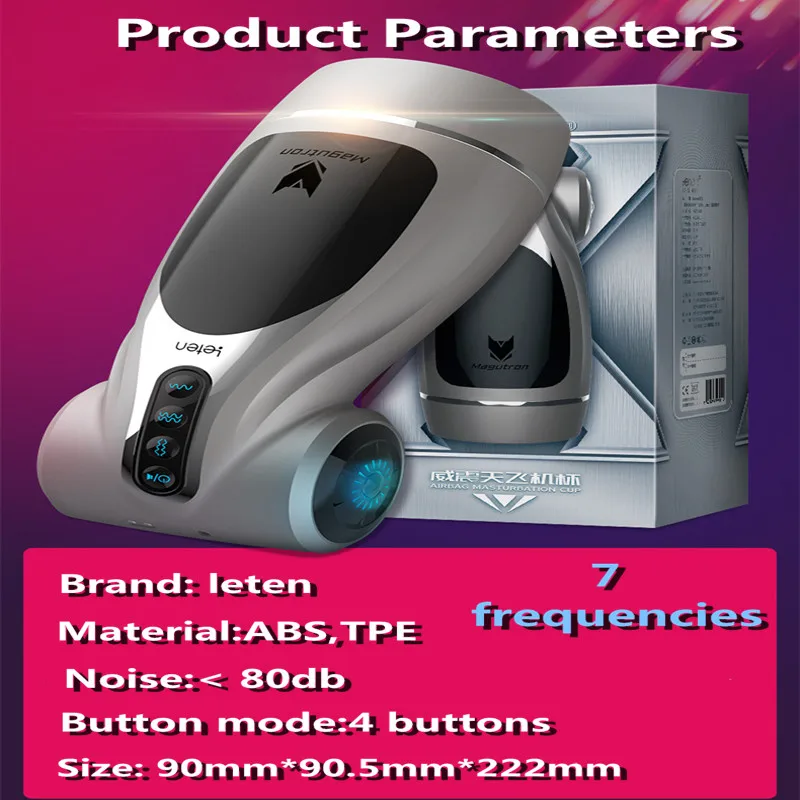 Автоматический Вагинальный Мужской мастурбатор Leten вибрирующий вибратор сосет