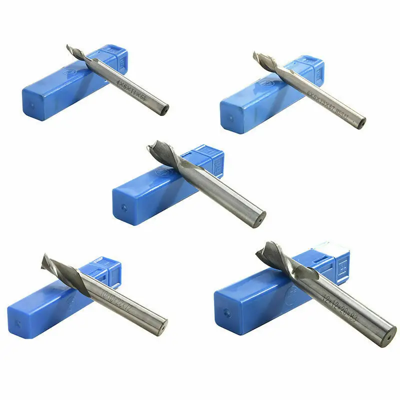 

5pcs HSS CNC Carbide Straight Shank 2 Flute End Mill Cutter Drill Bit Tool Sale