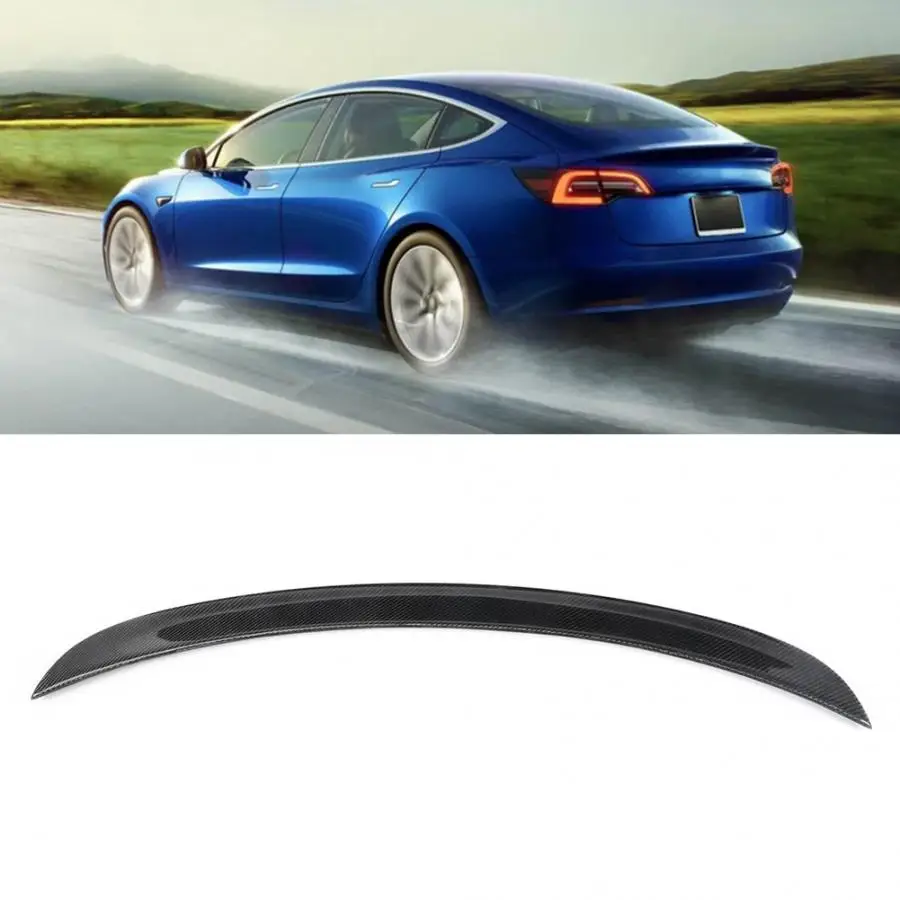 Автомобильные Спойлеры 3D карбоновый спойлер заднего багажника крыла подходит