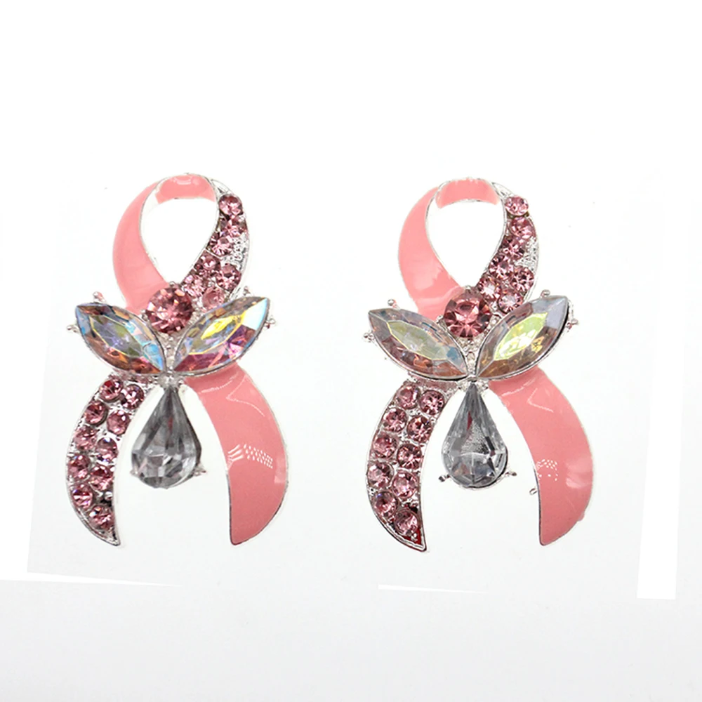 Бесплатная доставка 10 шт./лот эмалированная брошь в виде ленты с розовыми