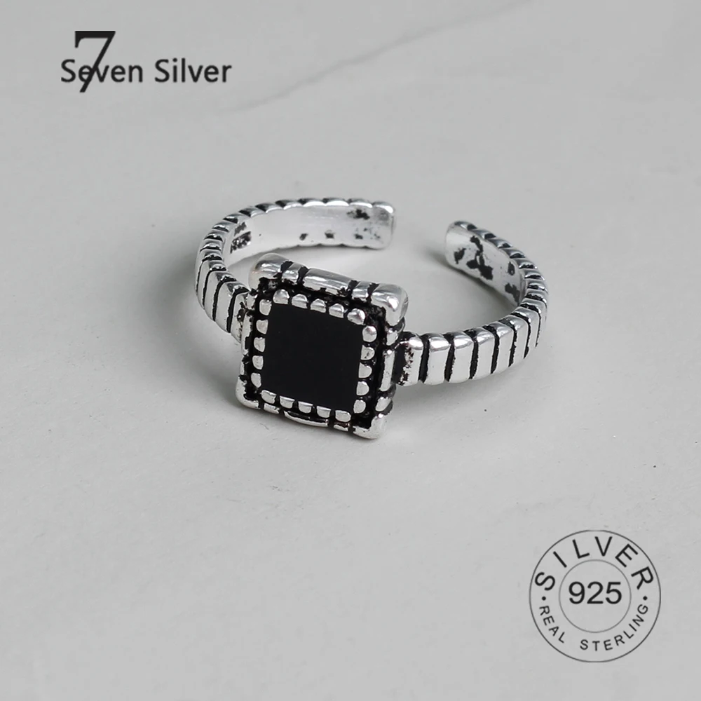 

Женское Винтажное кольцо из серебра 925 пробы с квадратным цирконием