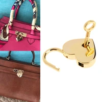 1pc vintage heart shape padlocks old antique mini padlocks with key lock for travel wedding jewelry box diary book suitcase