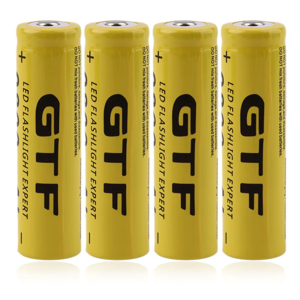 4 Pcs 18650 Battery 9800mAh 3.7V Rechargeable Li-ion With Charger For Led Flashlight Batery Litio Cell | Обустройство дома