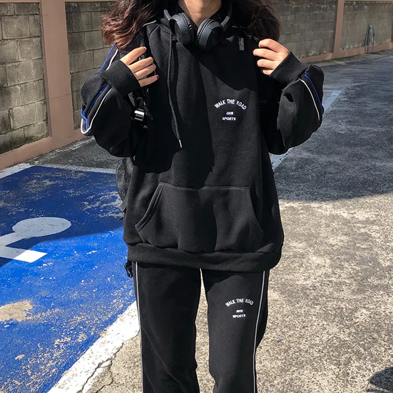 Комплект из 2 предметов женская одежда весна осень топ с вышивкой спереди и сзади