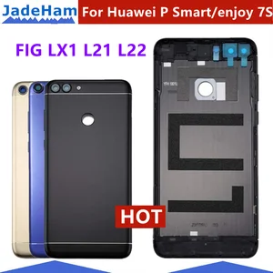 for huawei p smart back battery cover rear door housing case replacement for huawei enjoy 7s smart battery cover fig lx1 la1 lx2 free global shipping