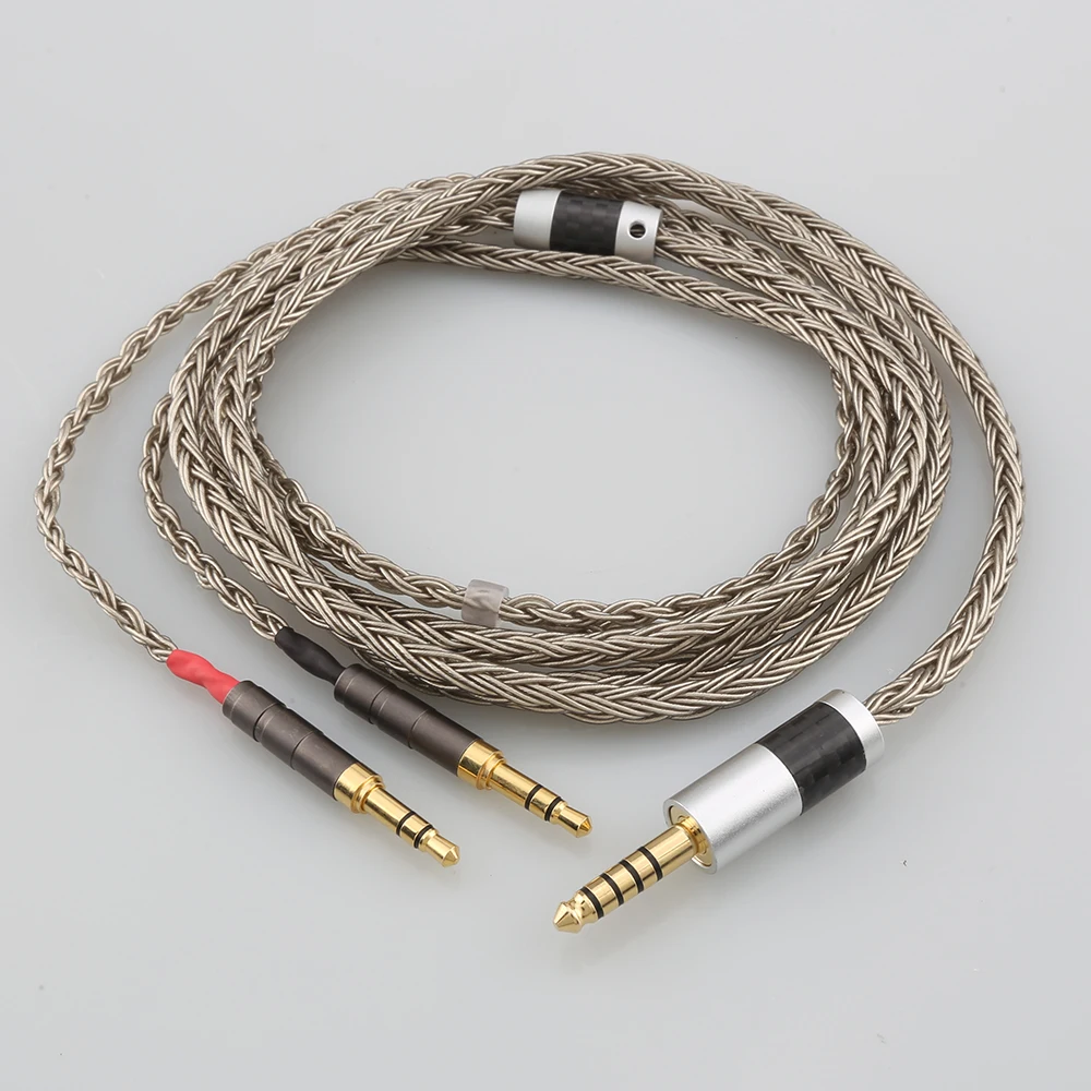 Cable de auriculares de 4 pines Xlr 4,4, 2.5mm16 núcleos para Hifiman...