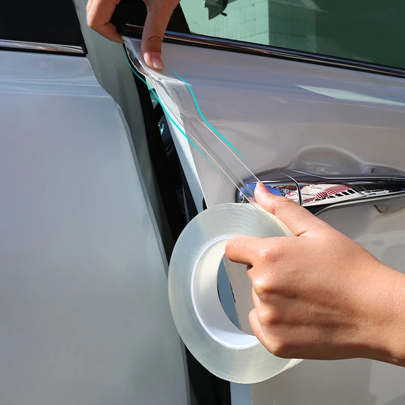 Двери автомобиля Наклейка для порога протектор Многофункциональный Nano лента