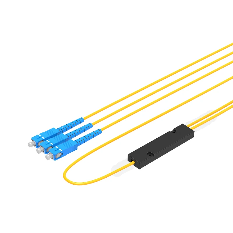 10 шт. SC 1x2 PLC волоконно-оптический сплиттер мини модуль SC/SC FTTH Одномодовый