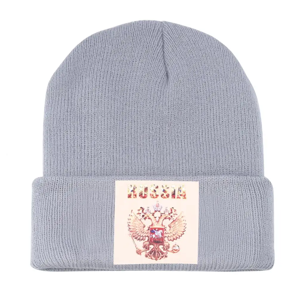 Черная Русская Шапка шапочка с двойным орлом шапочки Мужская короткая шапка