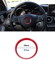 aluminum alloy steering wheel decoration ring trim 1pc for mercedes benz cla gle glc b class w204 w246 w176 w117 c117