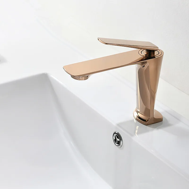 Rolya патент дизайн латунный Смеситель для ванной кран черный/розовый