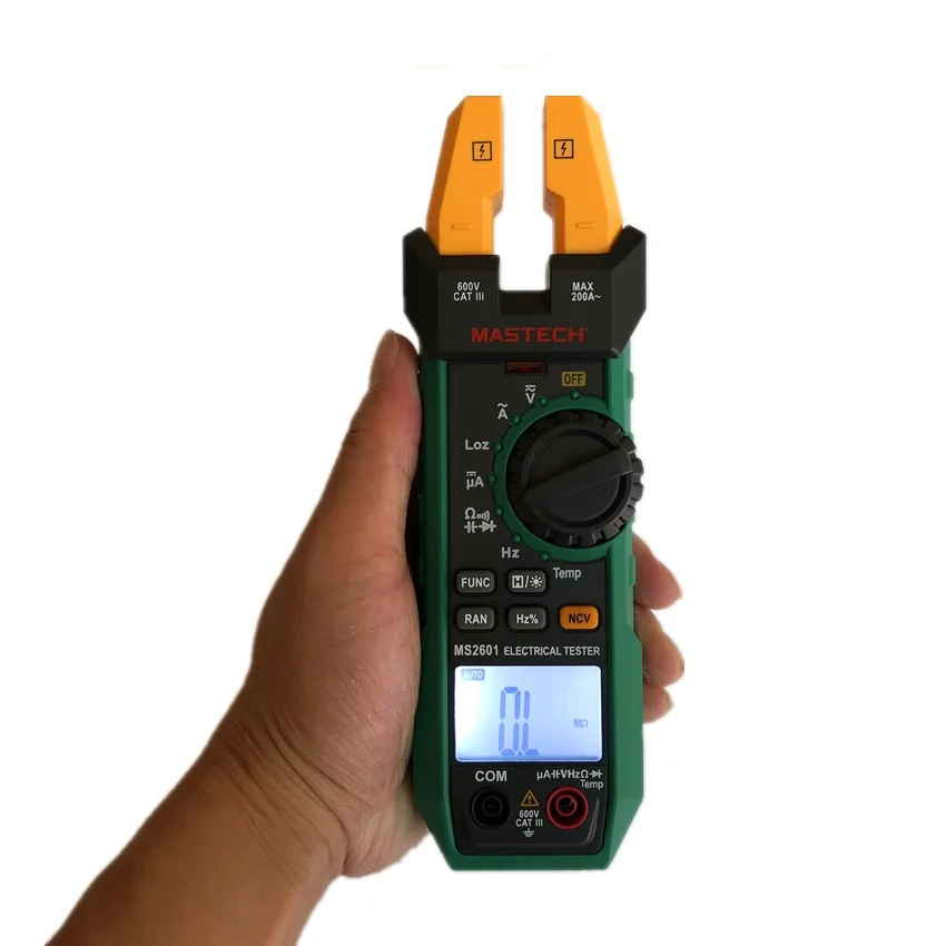Mastech MS2601 цифровой измеритель переменного/постоянного тока 12 мм с диодами