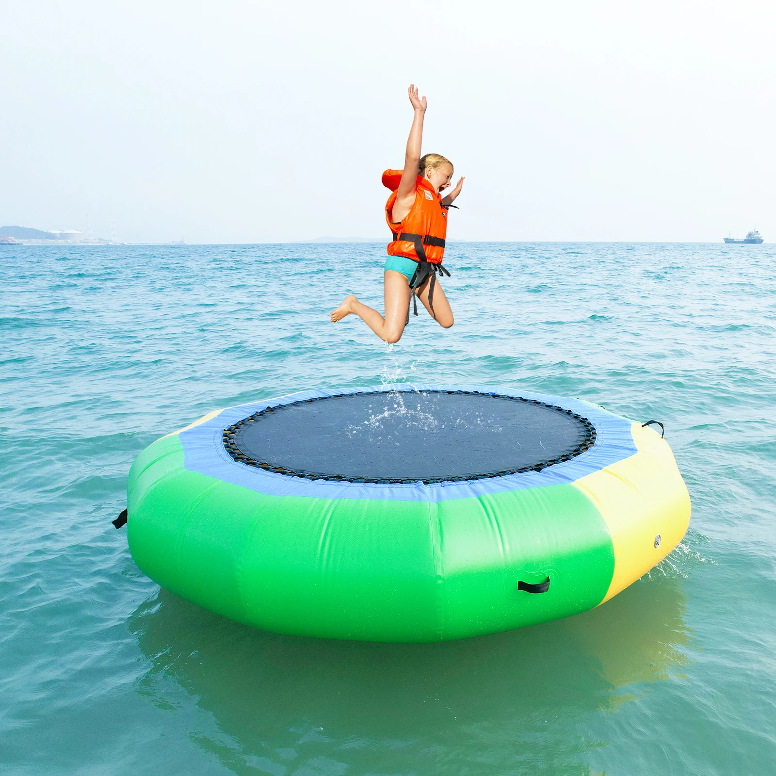 

Floating Inflatable Water Trampoline for Aqua Fun Large Outdoor Water Toys