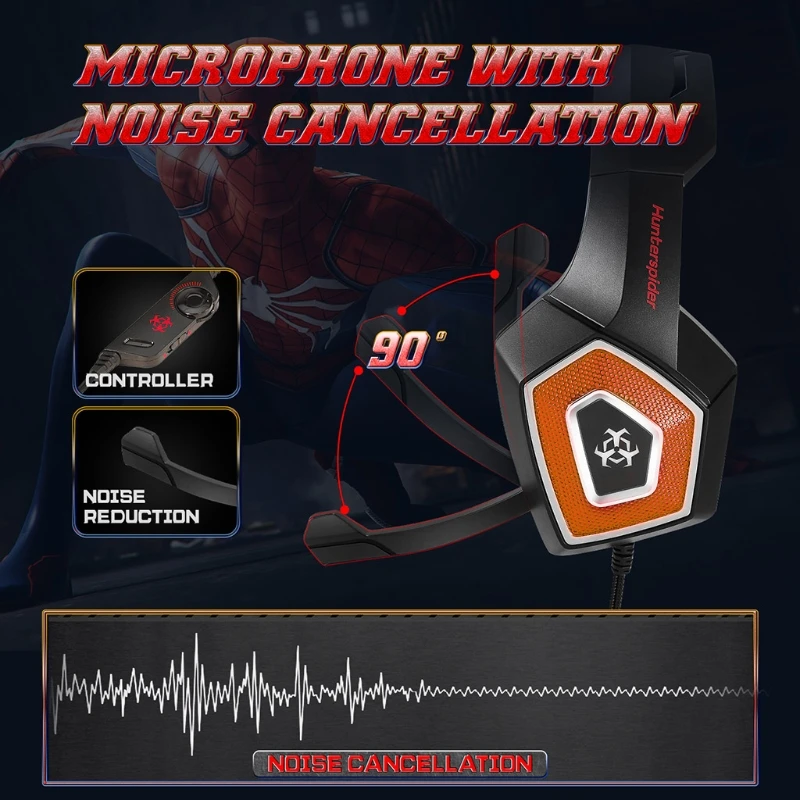 Breathable Gaming Headset Earmuffs with Cool Light Soft Head Cushion Premium Omnidirectional Microphone for Men Women | Электроника