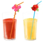 Соломинки для напитков, гибискус, 6 шт.