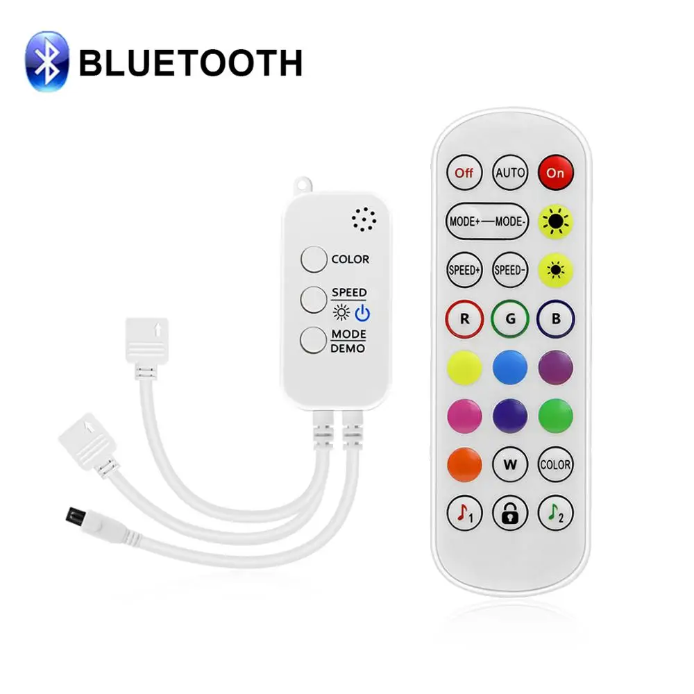 

Bluetooth-контроллер для светодиодных лент, 5 В, 12 В, 24 В постоянного тока