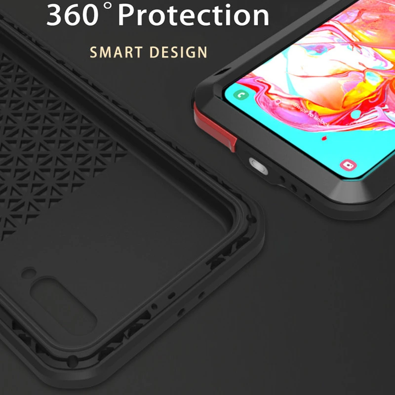 Водонепроницаемый металлический чехол LOVEMEI для Samsung Galaxy A70 ударопрочный