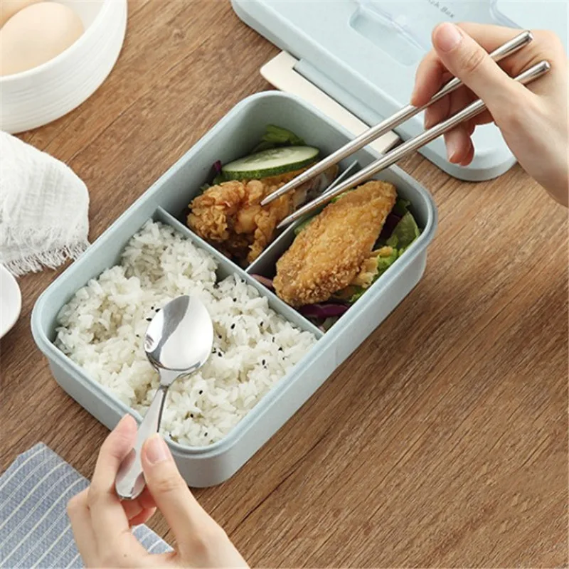 Ланч бокс из пшеничной соломы креативная модная Герметичная крышка для