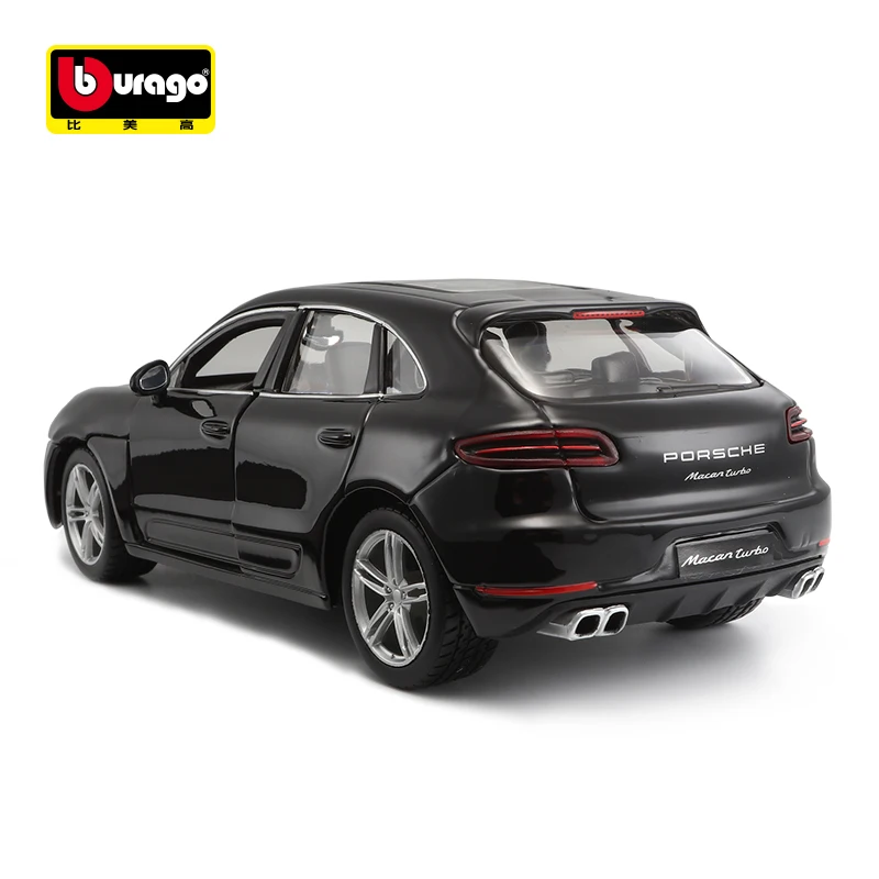 Bburago 1:24 Porsche Macan alloy car model simulation car decoration collection gift toy