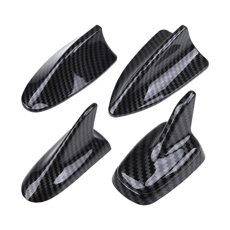 

YOLU Car Shark Fin Antenna Roof Shark Aerial Imitation Carbon Fiber Decorative Antennas Fit for Polo Chevrolet Toyota BMW Audi