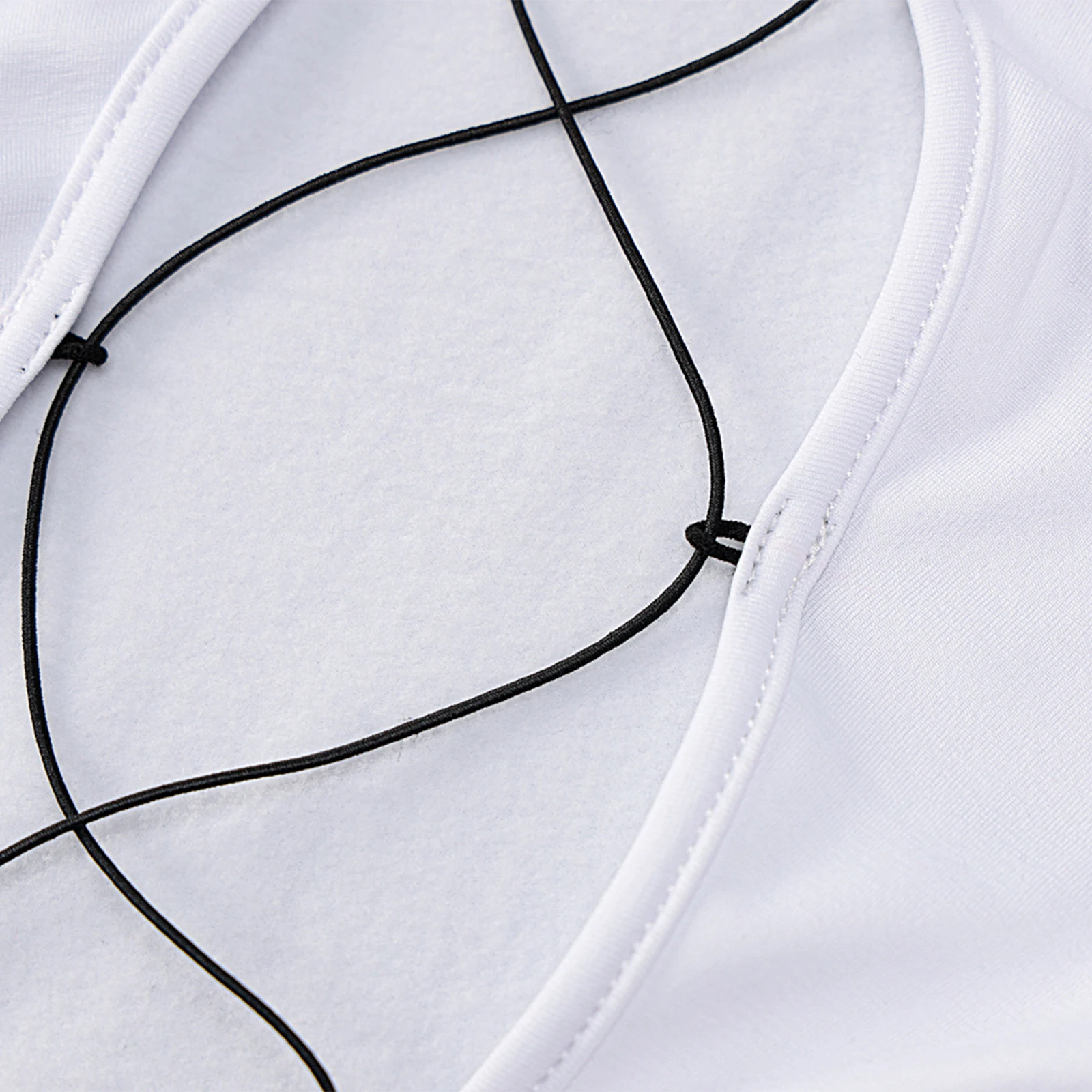 

Female Crop Top Solid Color Round Neck Long Sleeve Pullover Hollow Out Blouse Women Cross Strap Bandage T-shirts