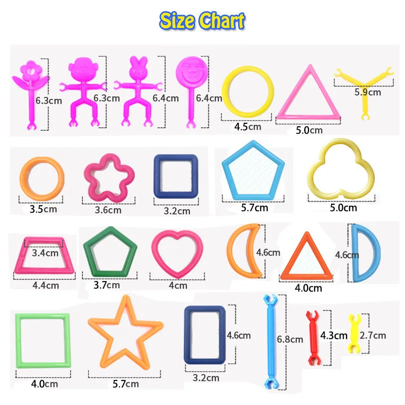 

100pcs/lot Plastic Smart Stick Building Blocks Kids Assembled DIY Construction Toys Game Baby Educational Toy for Children Gift