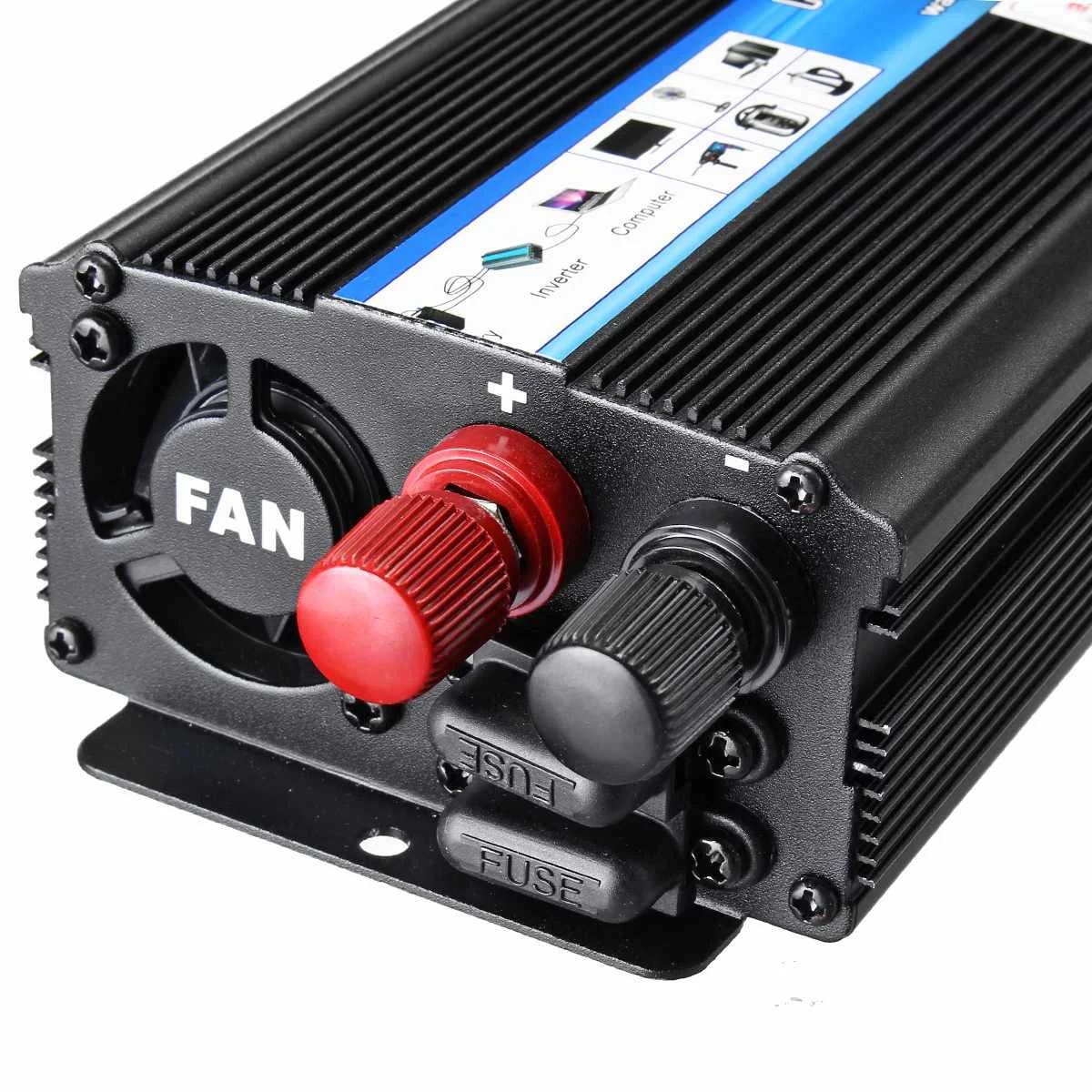 

Inverter MAX 5000W Watt DC 12V to AC 220V Portable Car Power USB Inverter Charger Converter Adapter Modified Sine Wave