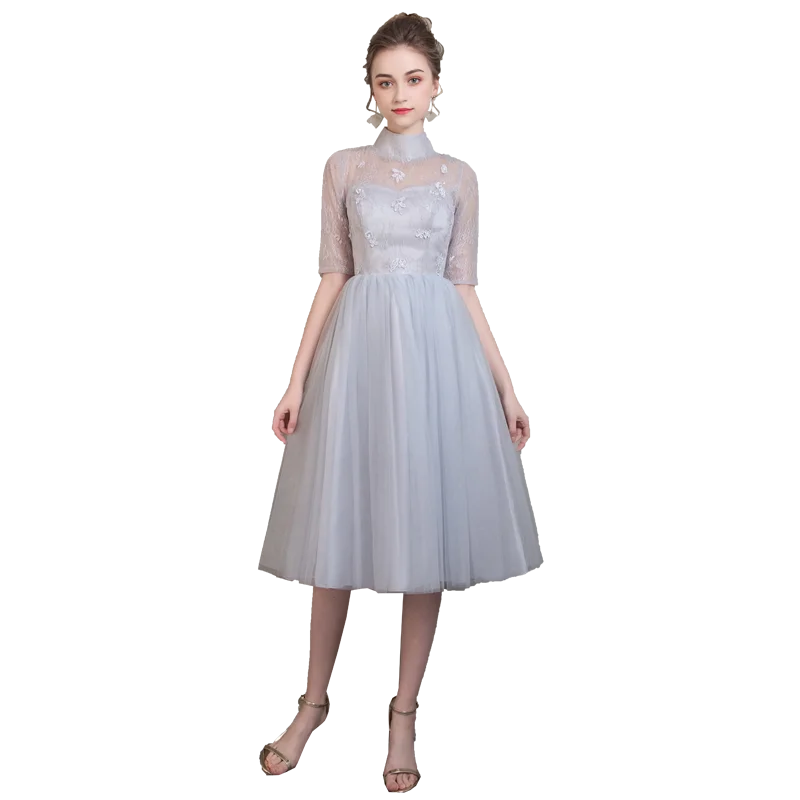 Гэри плюс Размеры тюлевые Платья для подружек невесты Junior свадебное платье Чай