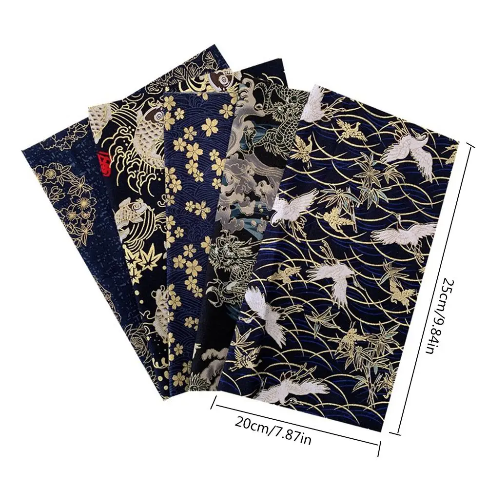 

5PCS Cotton Fabric Printed Cloth DIY Clothes Quilts Patchwork Handmade Wallet Craft Tool Sewing Accessories 20x25cm
