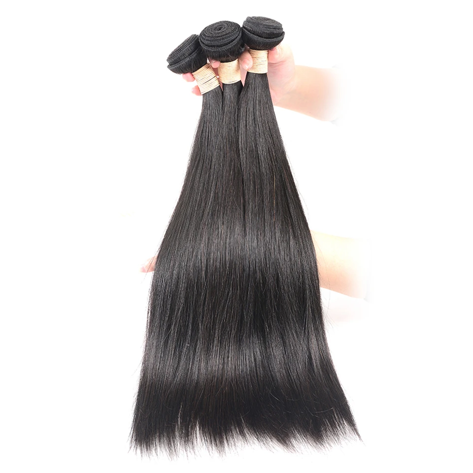 Hairmoda прямые бразильские волосы волнистые пряди 100% Remy человеческие 3/4 штук