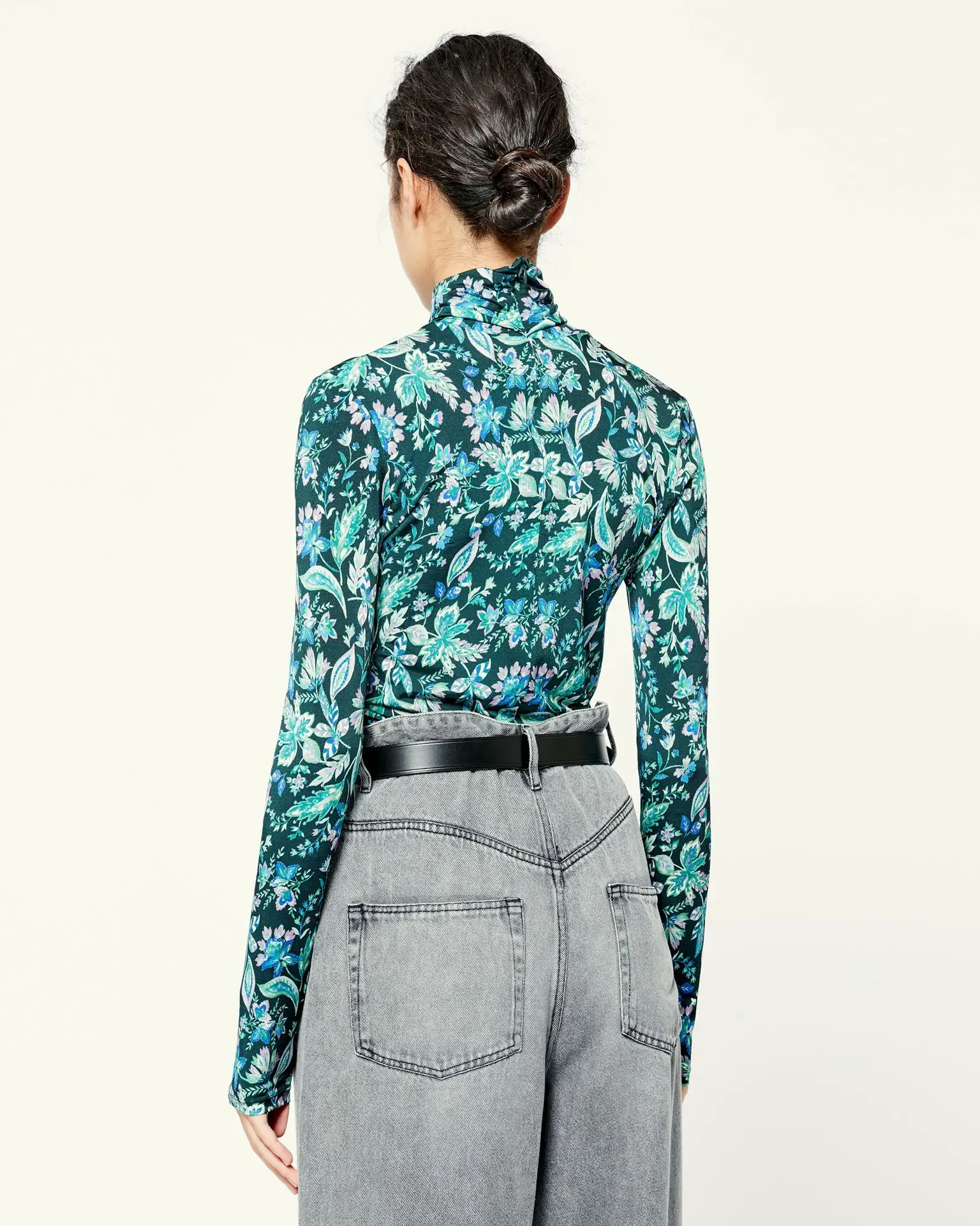 Женская толстовка в стиле ретро универсальная зеленая стрейчевая рубашка с