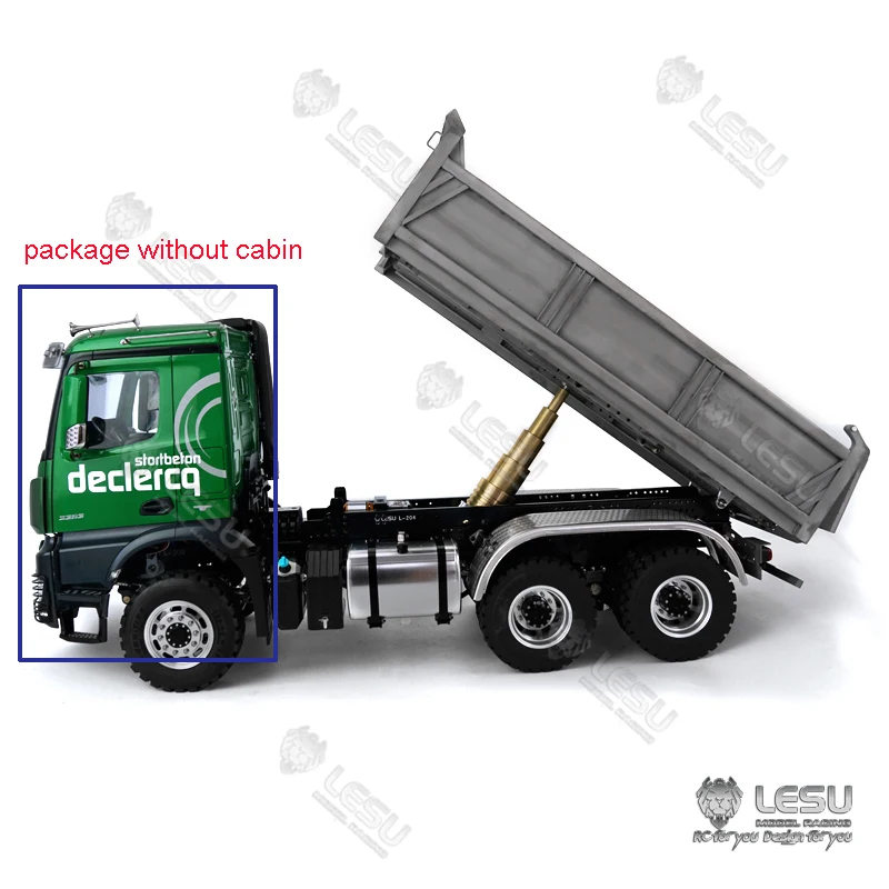 LESU 1/14 RC Benz 3363 3348 6*6 Dumper Truck Hydraulic System Motor W/O Cabin | Игрушки и хобби