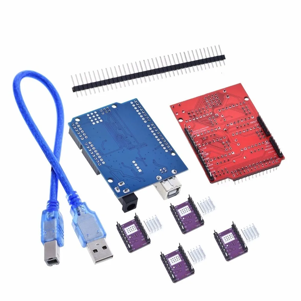 ЧПУ щит V3 гравировальный станок 3D печать + 4 шт. A4988/DRV8825 Плата расширения драйвера