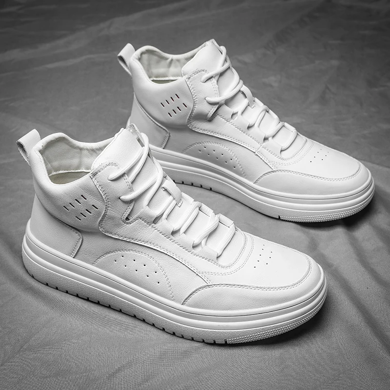 

Мужские всесезонные кроссовки, удобная повседневная обувь на шнуровке, модные размера плюс до щиколотки, 38-44, 2020