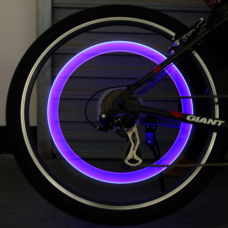 Велосипедный фонарь без аккумулятора 4 цвета s LED S колпачки на клапаны шин спицы