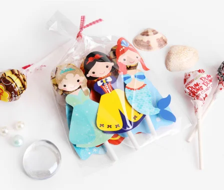 54 шт. карточки с супергероями/принцессами для украшения леденцов|Украшения