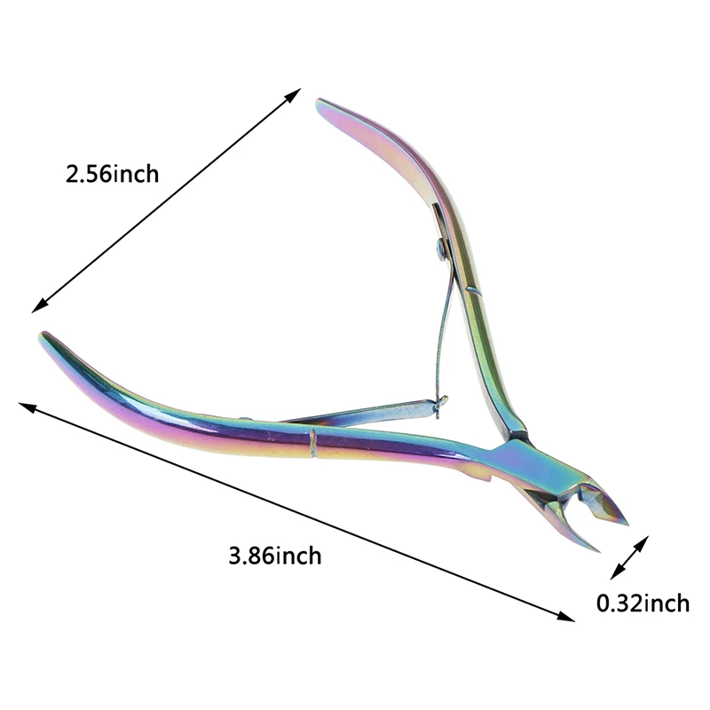 

Nail Cuticle Nipper Rainbow Clipper Tweezer Scissor Dead Skin Remover Nail Tool