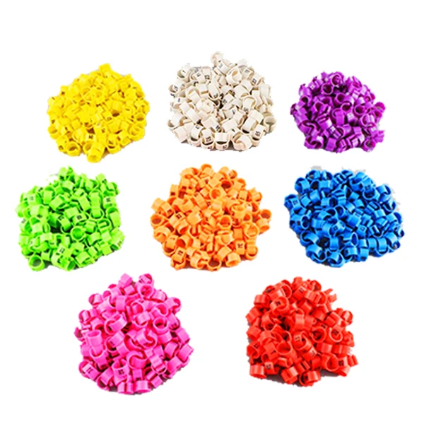 Гаджет повязки на ногу птица 100 шт. фиолетовые питомцы кольца для попугаев утка