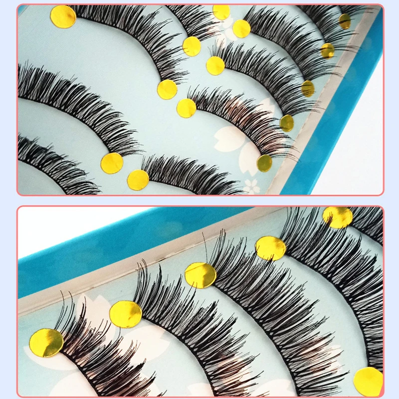 Dr.makeup Dark Brown Lashes 10 Pcs Individual False Eyelashes Extension Imported Fiber Lash Colored Fake Natural Eyelash Extensi