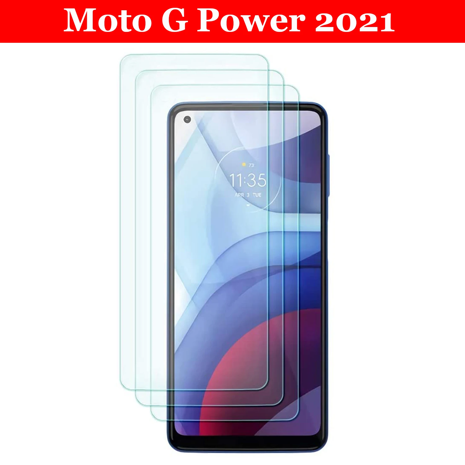 

Защитная пленка для экрана Moto G Power 2021, закаленное стекло, чувствительность к касанию, удобный чехол, твердость 9H, защита от царапин для Moto G ...