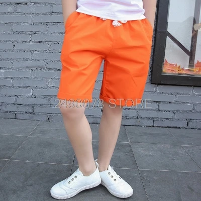 Летние спортивные штаны для мальчиков и девочек Короткие в консервативном стиле