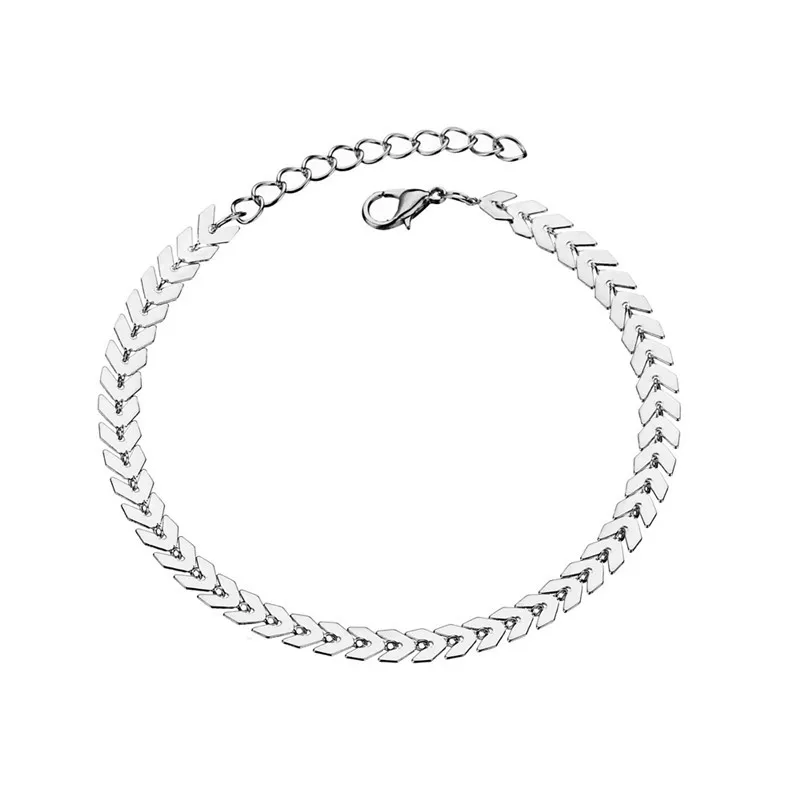 Богемный браслет на щиколотке со стрелками для женщин панк металлическая